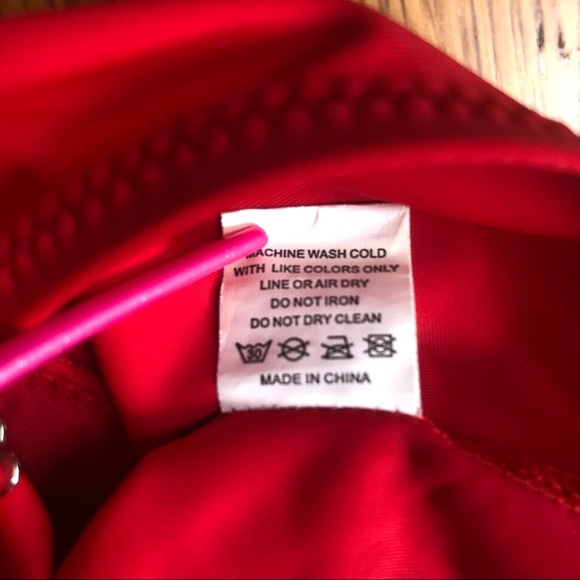 Red longline bikini top - Large (~C/D cup) - NWOT - Picture 5 of 5